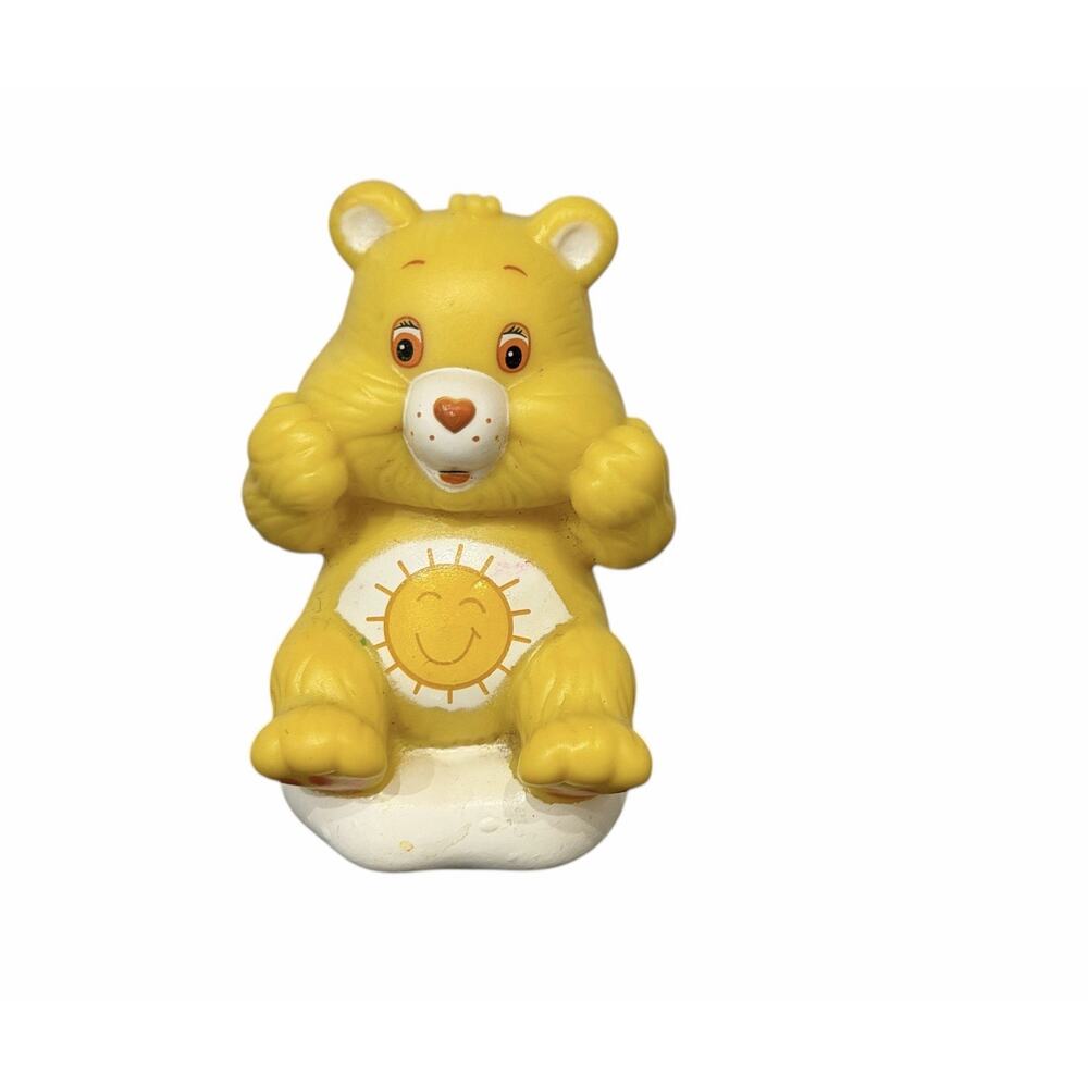 Vintage Care Bears Figures Sitting On Clouds Champ Bear & Sunshine Bear Figures - Picture 7 of 7